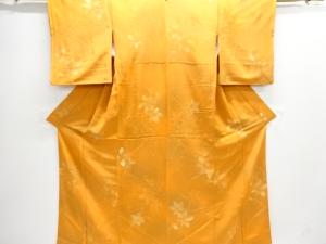 葉模様暈し小紋着物